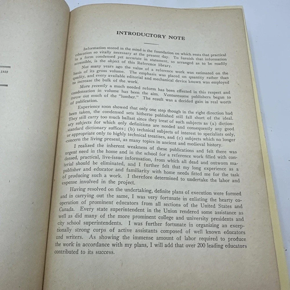 The Home and School Reference Work Volume 1 A To Candle (1922) Hardcover